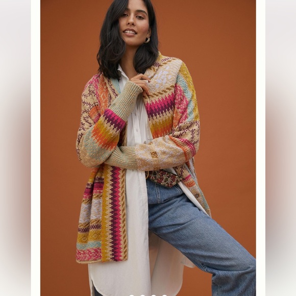 Anthropologie Sweaters - Anthropologie Multicolor Knit Sweater